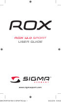 SIGMA SPORT ROX 12.0 Sport Používateľská príručka