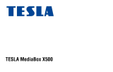 Tesla MediaBox X500 Používateľská príručka