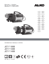 AL-KO Garden Pump Jet F 1400 Inox , 6000 L/h Používateľská príručka