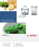 Bosch MSM6B500KL/02 Používateľská príručka