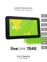 Overmax Livecore 7040 Používateľská príručka