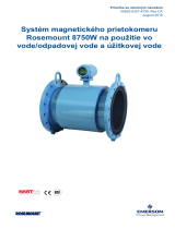 Rosemount Systém magnetického prietokomeru 8750W na použitie vo vode/odpadovej vode a úžitkovej vode Návod na obsluhu