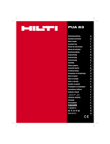 Hilti PUA 83 Návod na používanie