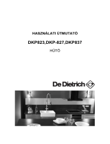 De Dietrich DKP821X Návod na obsluhu