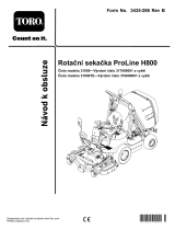 Toro ProLine H800 Rotary Mower Používateľská príručka