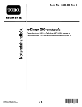 Toro e-Dingo 500 Compact Tool Carrier Používateľská príručka
