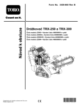 Toro TRX-250 Walk-Behind Trencher (22983) Používateľská príručka