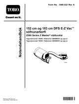 Toro 72in DFS E-Z Vac Collection System, Z500 Series Z Master Mowers Používateľská príručka