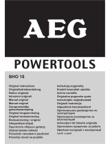 AEG BHO 18 Original Instructions Manual