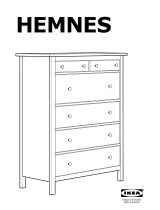 IKEA Hemnes 6-drawer white stain Assembly Instructions Manual
