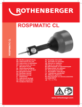 Rothenberger Drain cleaning machine ROSPIMATIC set Používateľská príručka