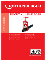 Rothenberger Pipe cutter ROCUT XL 315 Používateľská príručka