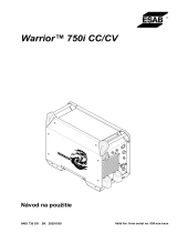 ESAB Warrior™ 750i CC/CV Používateľská príručka