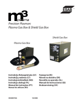 ESAB M3® Plasma Precision Plasmarc Plasma Gas Box & Shield Gas Box Používateľská príručka