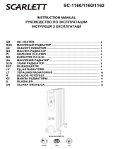 Scarlett SC-1160 White Používateľská príručka