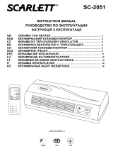 Scarlett SC-2051 Používateľská príručka