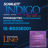 Scarlett INDIGO IS-BS35E001 Violet Používateľská príručka