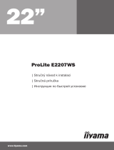iiyama PLE2207WS-B2 Používateľská príručka