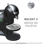 Dolce Gusto Melody Návod na obsluhu