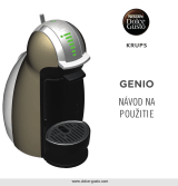 Dolce Gusto Genio Návod na obsluhu