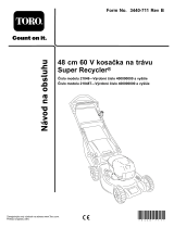 Toro 48cm 60V Super Recycler Lawn Mower Používateľská príručka