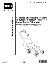 Toro Flex-Force Power System 60V MAX 52cm Recycler Lawn Mower Používateľská príručka