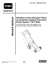 Toro Flex-Force Power System 60V MAX 55cm Recycler Lawn Mower Používateľská príručka