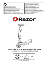 Razor Power Core E100 Elektrische scooter voor kinderen - Aluminum Deck - Blue Návod na obsluhu