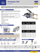 GYS PORTASPOT 230 (PX1 arm included) Dátový hárok