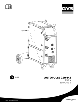 GYS AUTOPULSE 220-M3 (UL compatible) - 3 TORCHES INCLUDED Návod na obsluhu