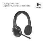 Logitech Wireless Headset H800 Návod na obsluhu