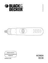 BLACK+DECKER KC36 Používateľská príručka