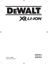 DeWalt DCF813 Používateľská príručka