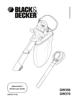 Black & Decker GW350, GW370 Používateľská príručka