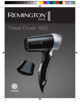 Remington Travel Dryer 1400 D2400 Návod na obsluhu