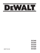 DeWalt DC920 Používateľská príručka