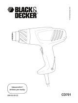 Black & Decker CD701 Používateľská príručka