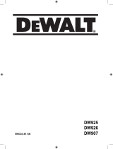 DeWalt DW925 Používateľská príručka