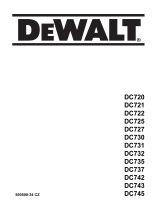 DeWalt DC720K Používateľská príručka