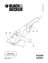 Black & Decker KG2001 Používateľská príručka