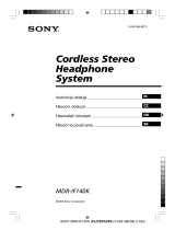 Sony MDR-IF140K Návod na obsluhu