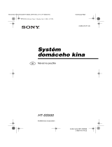 Sony HT-SS500 Návod na používanie