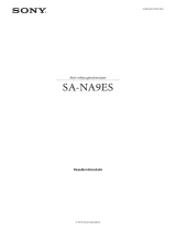 Sony SA-NA9ES Užívateľská príručka
