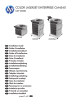 HP Color LaserJet Enterprise CM4540 MFP series Návod na inštaláciu
