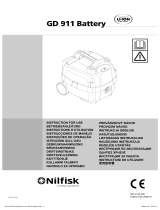 Nilfisk GD 911 Battery Návod na obsluhu