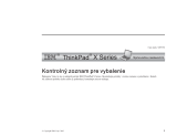 Lenovo THINKPAD X31 Sprievodca Nastavenim Manual