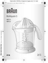 Braun Presse-agrumes 20w Blanc - Mpz9 Návod na obsluhu