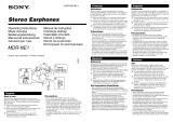 Sony MDR-NE1 Používateľská príručka
