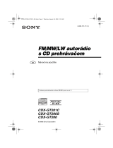 Sony CDX-GT201C Návod na používanie