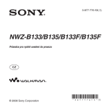 Sony NWZ-B135F Návod na používanie